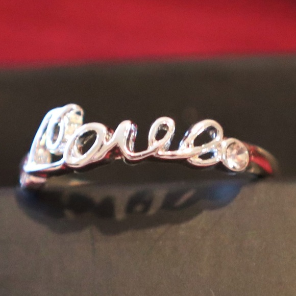 Script expression ring love size 8 - Picture 2 of 2